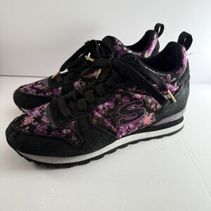 Skechers OG85 Hollywood Rose Built-in Wedge Sneaker Wmn 7  Athletic fashion shoe